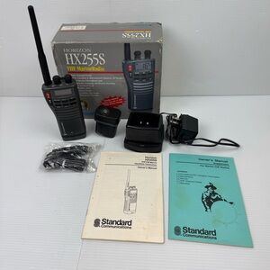 Standard Horizon HX-255S, VHF Handheld Marine Radio Black W/ Charger Manual Box